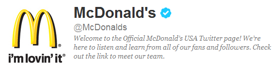 Compte Twitter McDonald's_blog ereputation de QSN-DigiTal