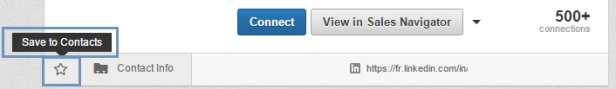 Linkedin_Suppression de la fonction Save to contacts_25fev2016