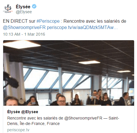 Periscope_Francois Hollande