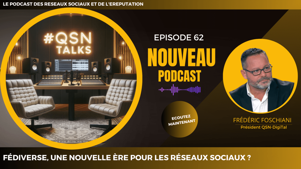 Cet article est la retranscription de l'épisode 62 du podcast QSNTALKS. Cet épisode explique pourquoi le concept de fediverse peut être une évolution cruciale qui peut totalement bousculer notre façon d’utiliser les réseaux sociaux - L'auteur du podcast #qsntalks et de cet article est Frédéric Foschiani - Président de QSN-DigiTal , expert des réseaux sociaux et de l'eReputation.